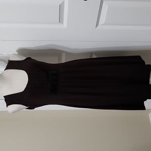 ENFOCUS STUDIO BROWN COLORED PULL OVER DRESS SZ 8 IN GREAT CONDITION